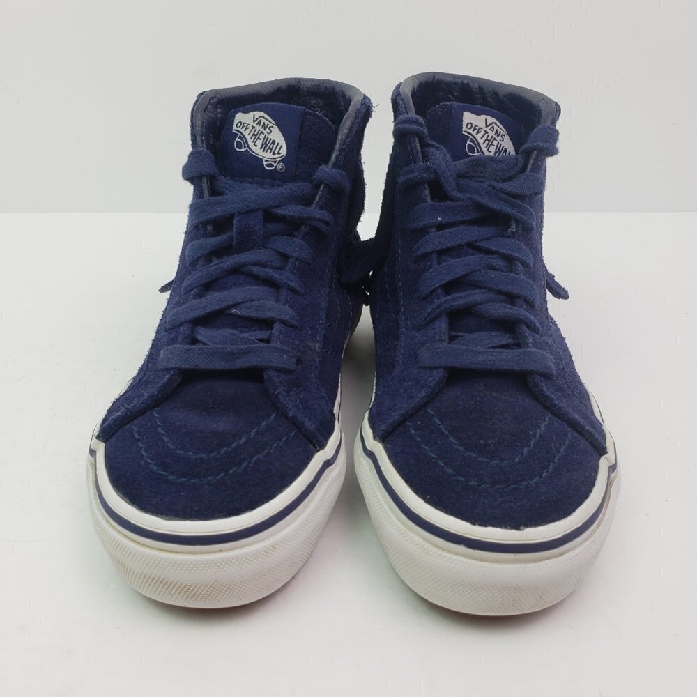 Vans Sk8-Hi Moc Suede Tassel Toddler Girls Size 12.5 Blue Skate Sneaker Shoes - Picture 5 of 8